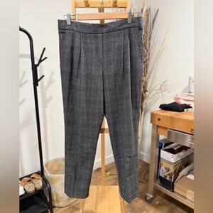 Babaton Gray Tweed Ankle Pants